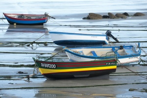 Tourisme Finistère - bateaux à l'échouage